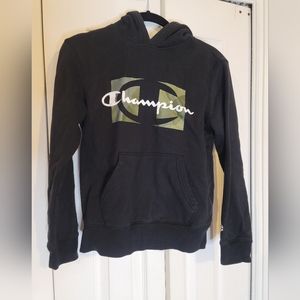 Champion black and camo hoodie hooded sweatshirt kids boys girls size medium